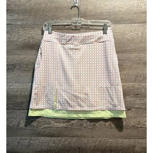 Bette & Court Athletic Green/Orange Skort Sz Small